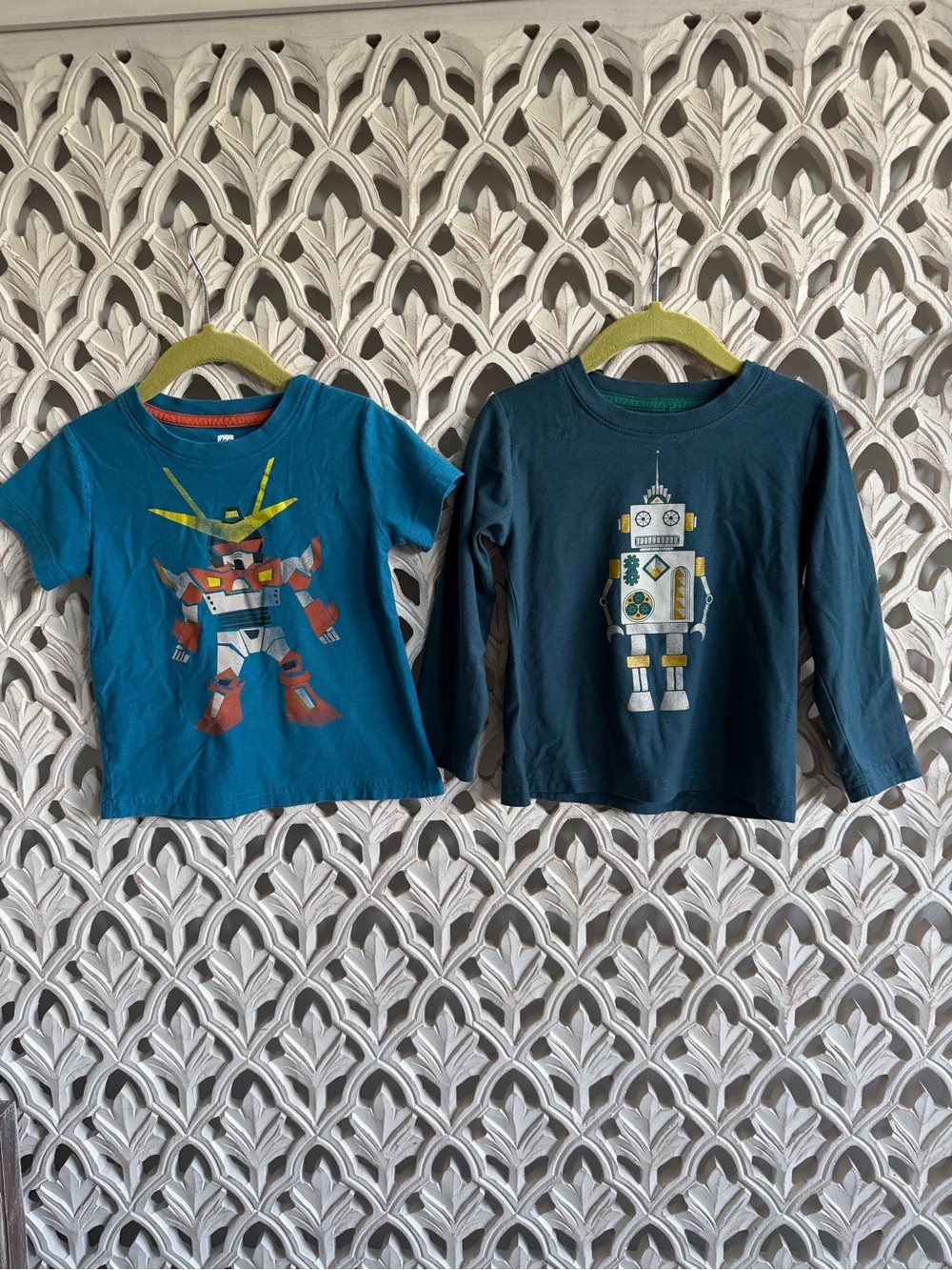 Tea Collection Boys Robot T-Shirt Lot Size 3
